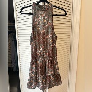 Cute high neck boutique romper